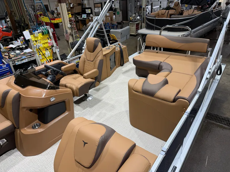 Slide: The Image of Tahoe LTZ CRB 2185 Cruise Rear Bench Pontoon $33995 2026 - 3