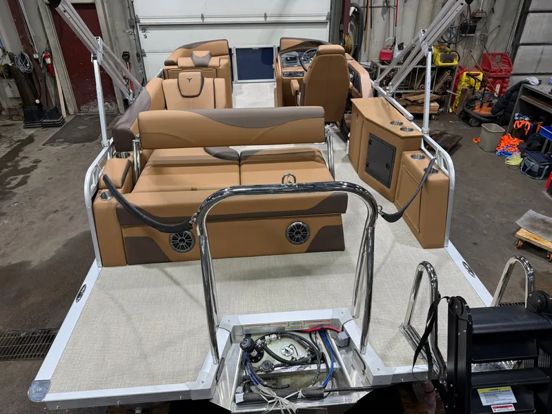 Slide: The Image of Tahoe LTZ CRB 2185 Cruise Rear Bench Pontoon $33995 2026 - 4