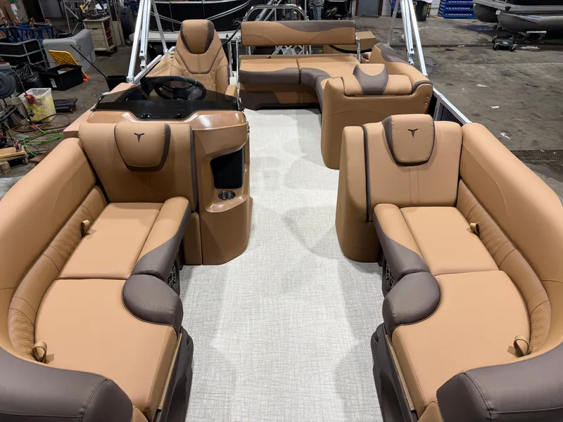 Slide: The Image of Tahoe LTZ CRB 2185 Cruise Rear Bench Pontoon $33995 2026 - 5