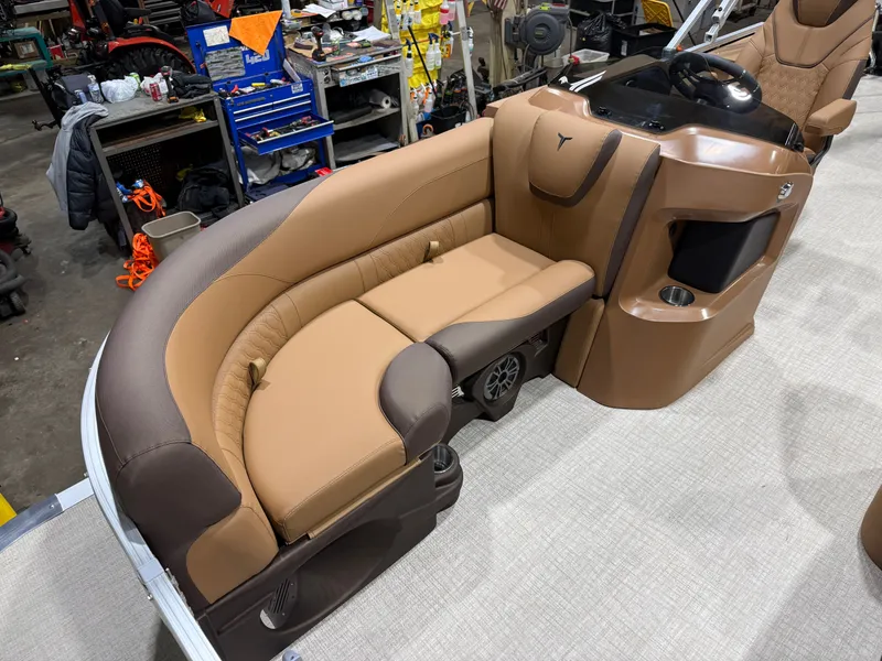 Slide: The Image of Tahoe LTZ CRB 2185 Cruise Rear Bench Pontoon $33995 2026 - 6