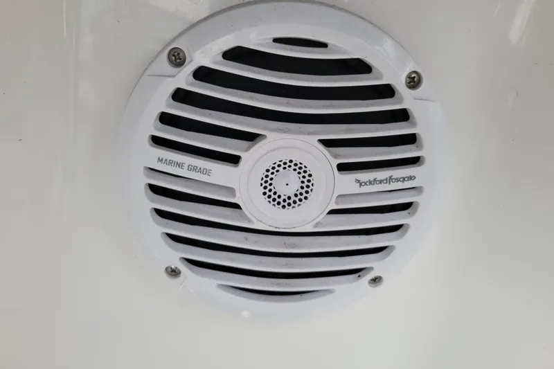 Slide: The Image of Marine-grade Rockford Fosgate speaker on 2016 Cobalt CS3 boat. - 14