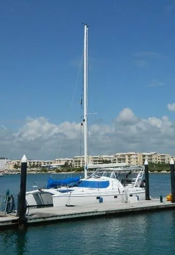 Slide: The Image of Manta 40 Sail Catamaran 1996 - 0
