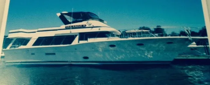 Slide: The Image of Bluewater 52 Motor Yacht w/ Raised Pilothouse 1983 - 2