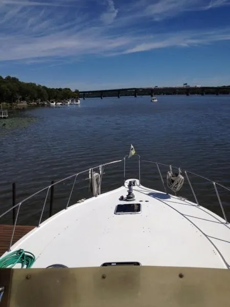 Slide: The Image of Bluewater 52 Motor Yacht w/ Raised Pilothouse 1983 - 7