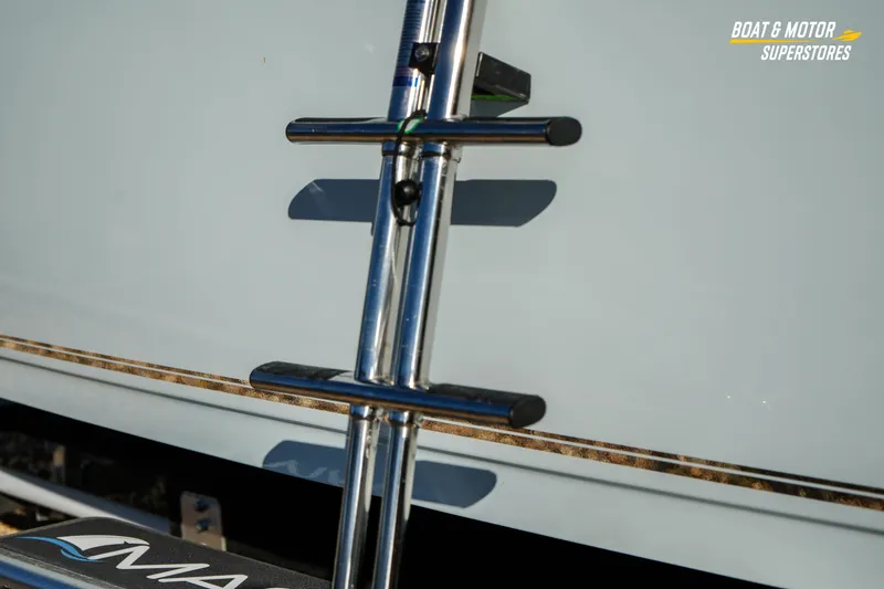 Slide: The Image of Stainless steel ladder on 2026 Key West 260 Center Console boat. - 32