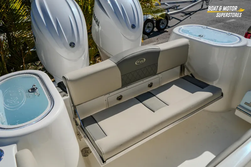 Slide: The Image of 2026 Key West 260 Center Console boat with Yamaha engines and comfortable seating. - 67