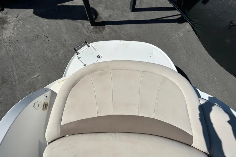 Slide: The Image of 2006 Chaparral Sunesta 236 boat seat and swim platform, viewed from above. - 20