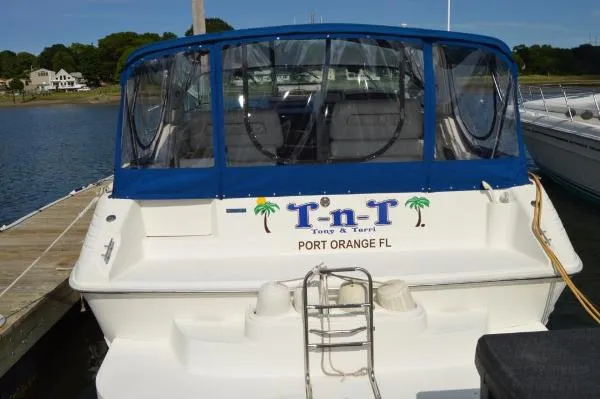 Slide: The Image of Sea Ray 400 Express Cruiser 1996 - 1