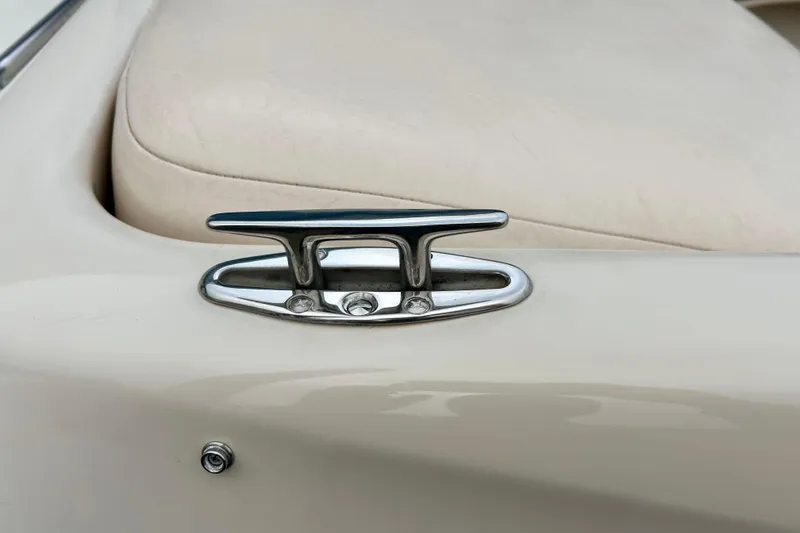 Slide: The Image of Chrome cleat on 1995 Crownline 202 BR boat deck. - 19