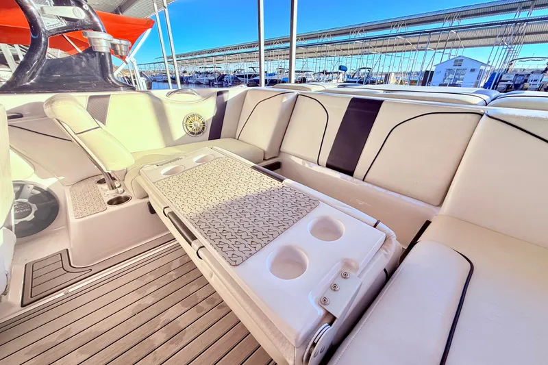 Slide: The Image of 2010 Nautique Super Air Nautique 210 engine compartment with EX343 engine. - 27