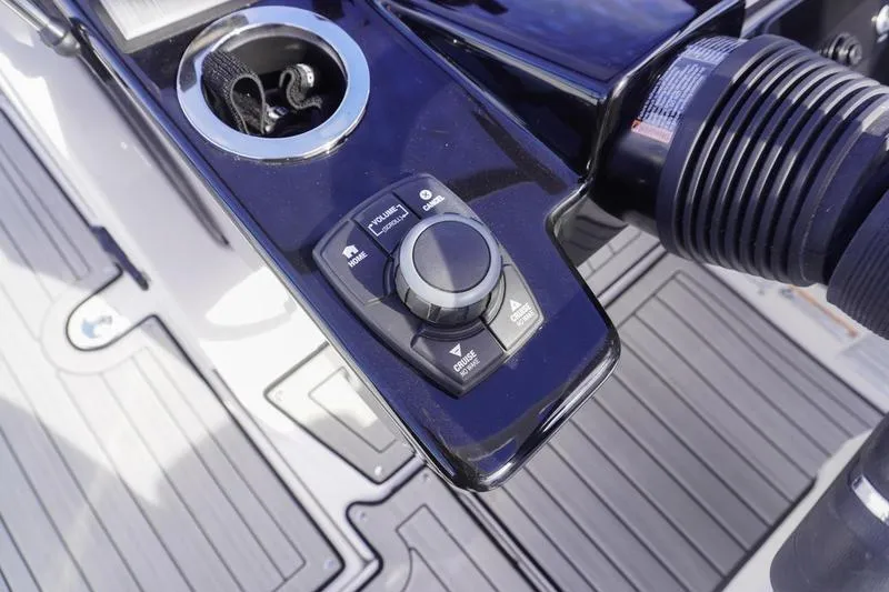 Slide: The Image of Control panel of 2024 Yamaha Boats 222S, featuring sleek design and advanced functionality. - 25
