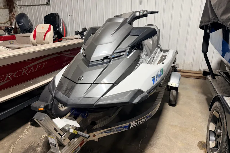 Slide: The Image of 2015 Yamaha WaveRunner FX Cruiser HO on trailer in storage. - 10