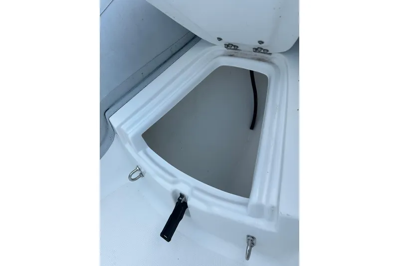 Slide: The Image of Open storage compartment on 2018 AB Inflatables Oceanus 4.30VSC boat. - 11