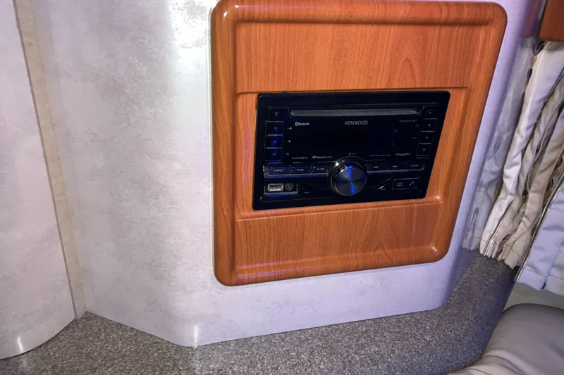 Slide: The Image of Kenwood stereo system in 2001 Formula 37 Performance Cruiser interior. - 17