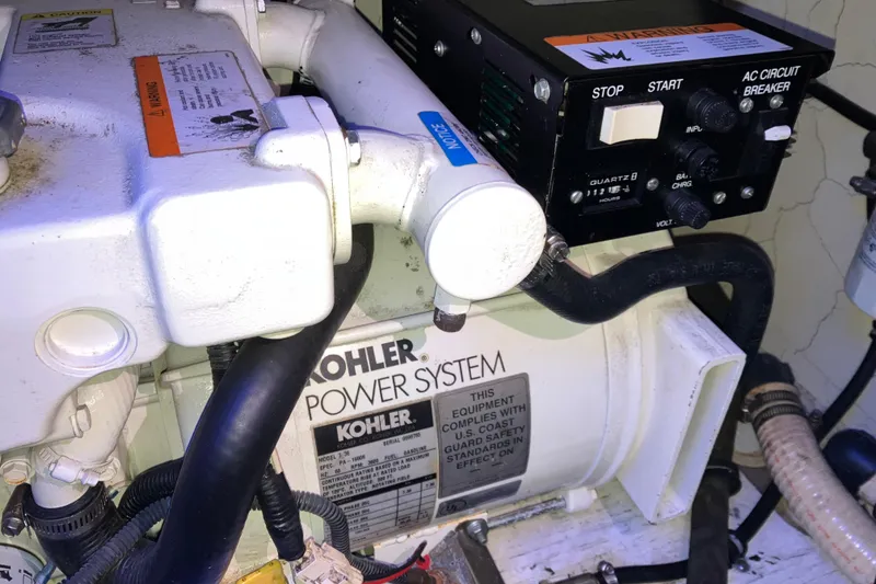 Slide: The Image of Kohler power system in a 2001 Formula 37 Performance Cruiser engine room. - 46
