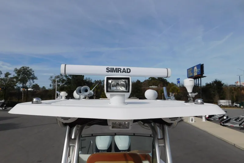 Slide: The Image of 2008 Wellcraft 27 Scarab Tournament boat with Simrad radar and navigation equipment. - 47