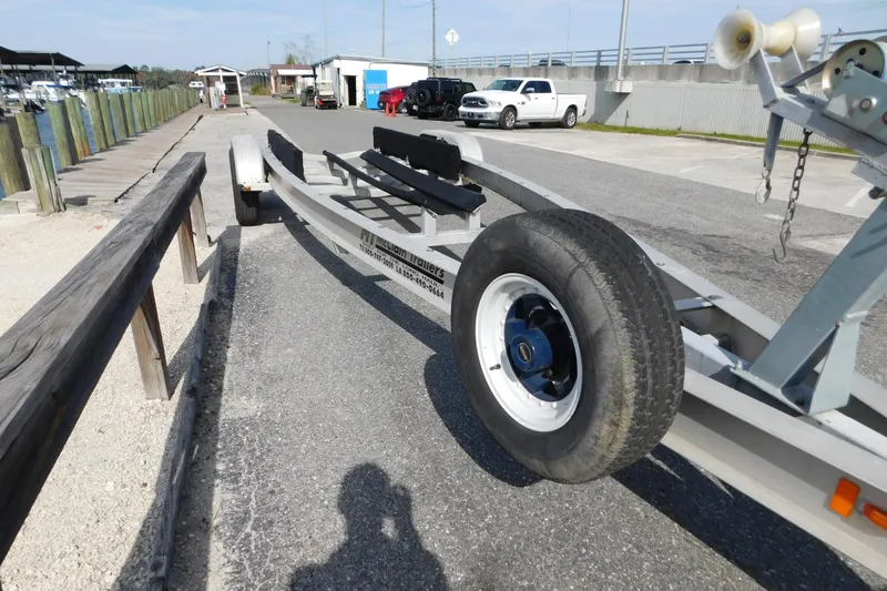 Slide: The Image of Boat trailer at marina, suitable for 2008 Wellcraft 27 Scarab Tournament. - 65