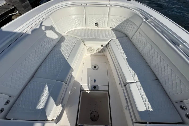 Slide: The Image of Interior view of 2017 Intrepid 375 Center Console boat. - 8