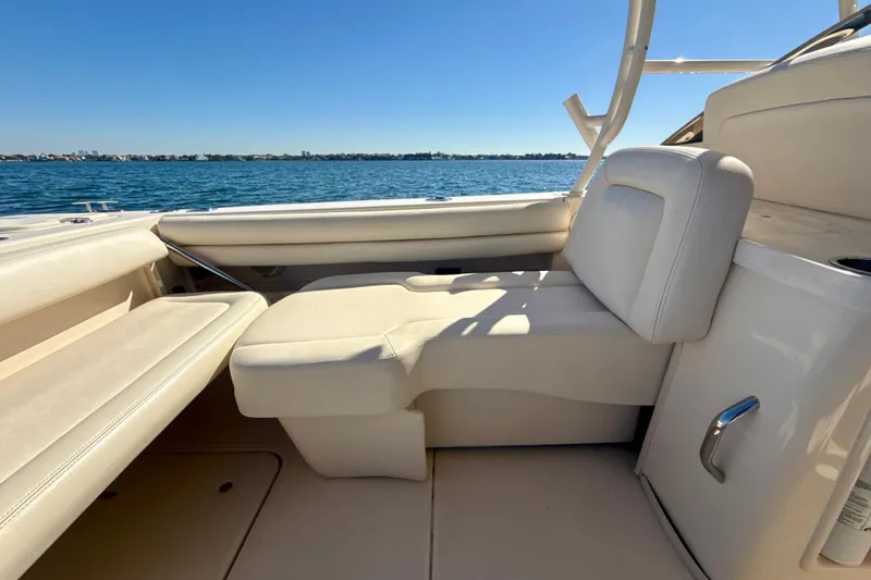 Slide: The Image of 2016 Grady-White Freedom 307 boat interior with sink and countertop. - 21