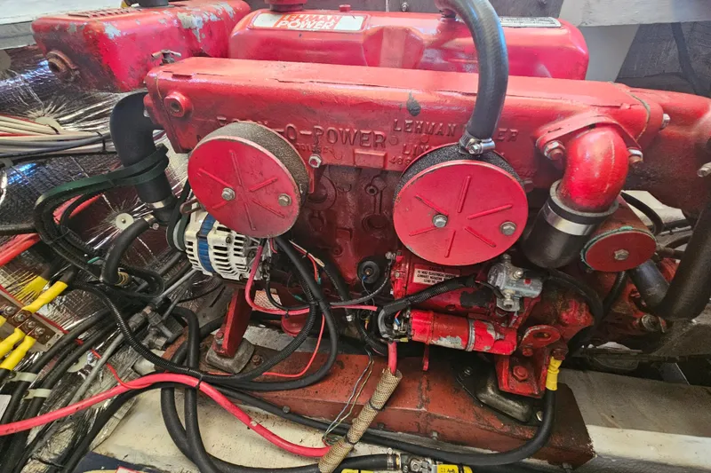 Slide: The Image of Power inverter model U2512SB in 1981 Nordic Tug Cricket boat. - 54