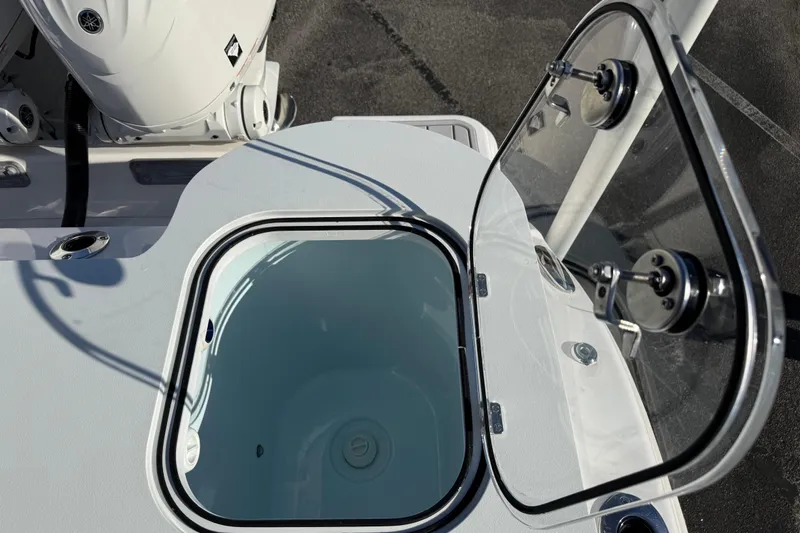 Slide: The Image of Open hatch on 2024 Sea Fox 288 Commander boat, showcasing interior details. - 33