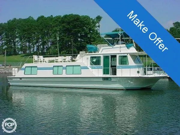 Slide: The Image of Harbor Master 52 Widebody Houseboat 1990 - 1