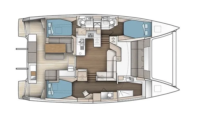 Slide: The Image of Fountaine Pajot Astrea 42 Catamaran 2022 - 23