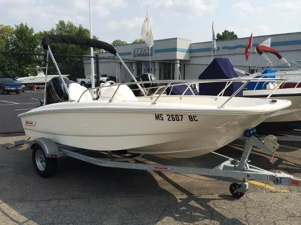Slide: The Image of Boston Whaler 150 Super Sport with trailer - Certified Preowned 2013 - 0
