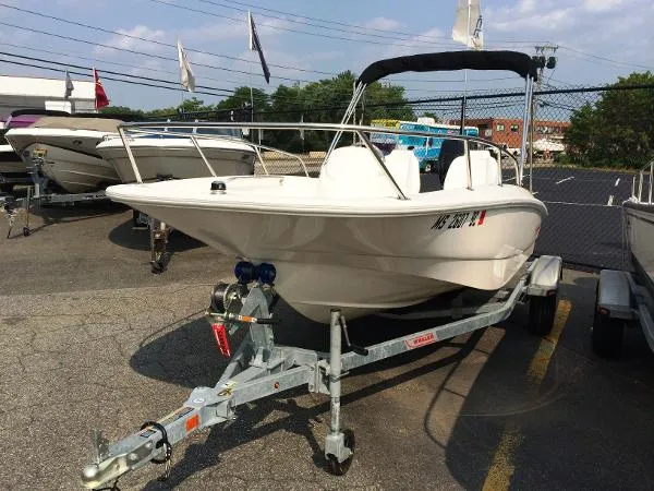 Slide: The Image of Boston Whaler 150 Super Sport with trailer - Certified Preowned 2013 - 2