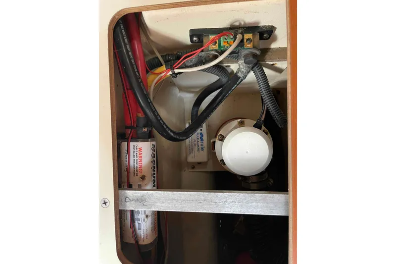 Slide: The Image of Control panel for Side-Power thruster on 2010 Hunter 45 Center Cockpit yacht. - 57