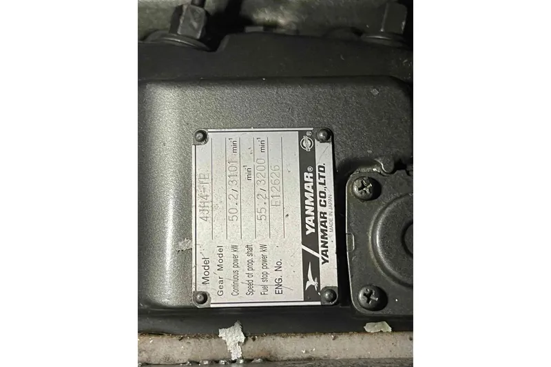 Slide: The Image of Storage compartment with marine supplies on a 2010 Hunter 45 Center Cockpit yacht. - 61