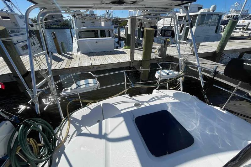 Slide: The Image of Fischer Panda generator in 2010 Hunter 45 Center Cockpit yacht engine room. - 71