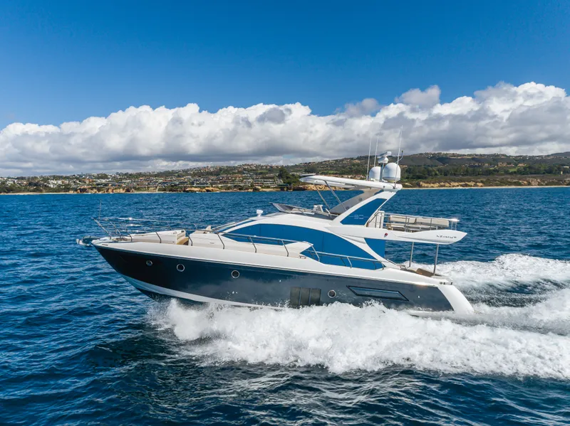 Slide: The Image of Azimut 50 Fly 2015 yacht cruising on open sea. - 19
