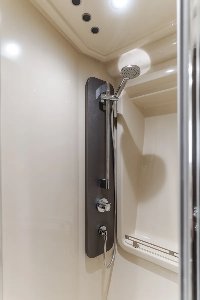 Slide: The Image of Luxurious shower on Azimut 50 Fly yacht, 2015 model. - 38
