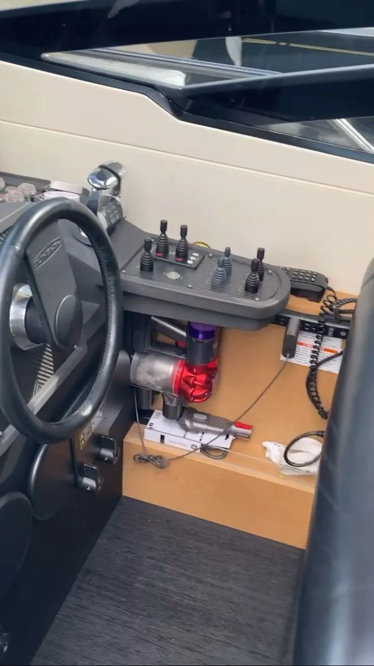 Slide: The Image of Control console of a 2015 Pershing 70 yacht. - 5