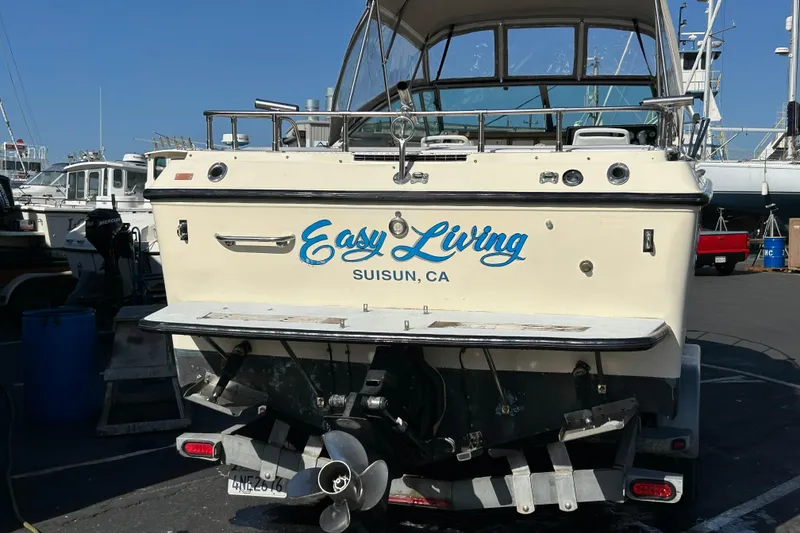 Slide: The Image of 1985 Sea Ray 255 SVR boat named "Easy Living" docked in Suisun, CA. - 9