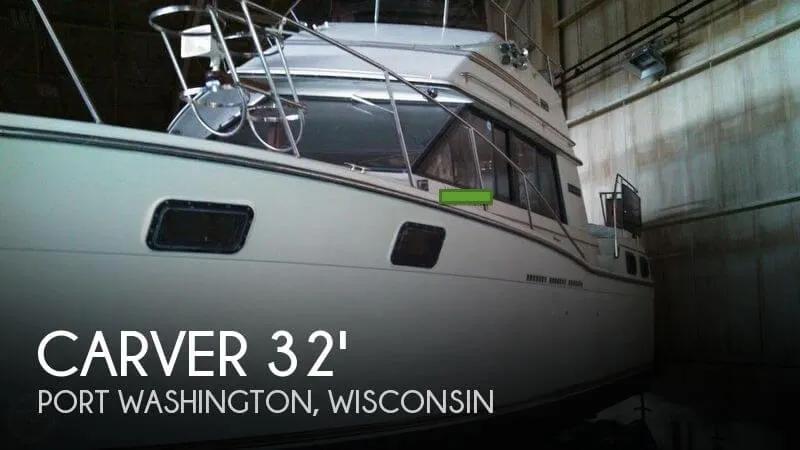 Slide: The Image of Carver Yachts 3207 Aft Cabin 1986 - 0