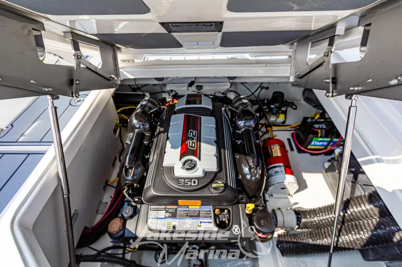 Slide: The Image of 2026 Chaparral SSX 6 engine compartment showcasing a powerful 6.2L 350 horsepower engine. - 15