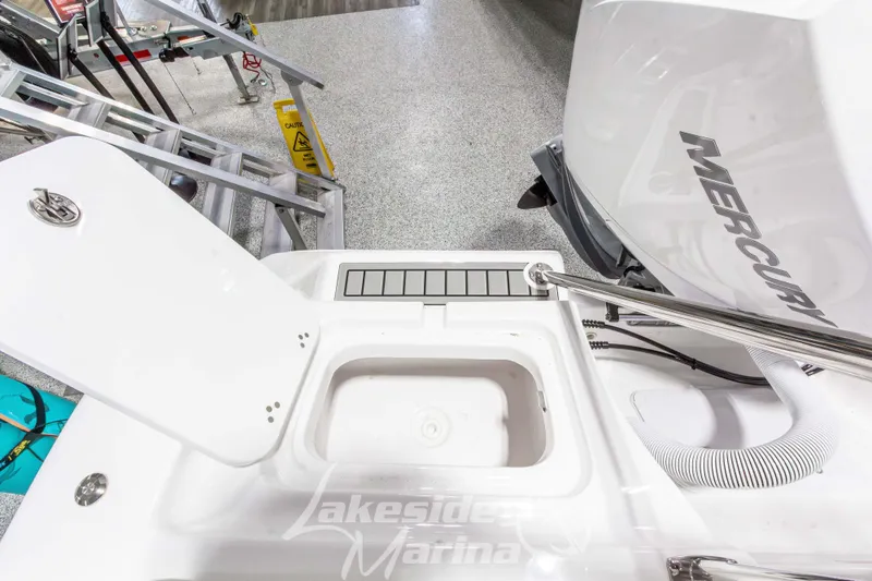 Slide: The Image of 2026 Tidewater 220 LXF boat with Mercury engine at Lakeside Marina. - 16