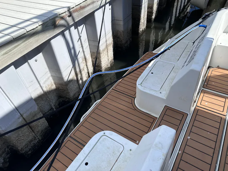 Slide: The Image of Dashboard of a 1995 Mainship 40 Sport Sedan with Garmin device. - 11