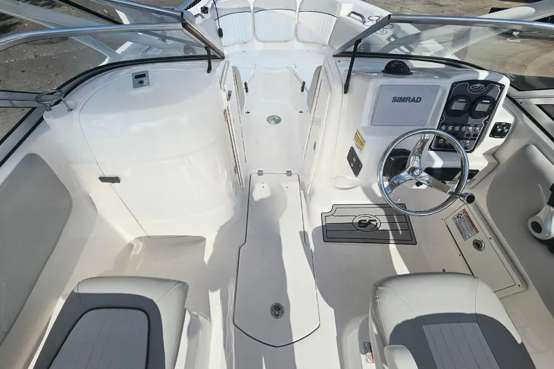 Slide: The Image of Lenco trim tab on a 2022 Sea Fox 226 Traveler boat. - 34