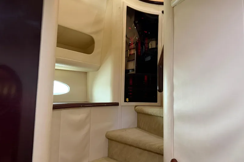 Slide: The Image of Interior stairs of 2006 Neptunus 56 Flybridge yacht with elegant design. - 32