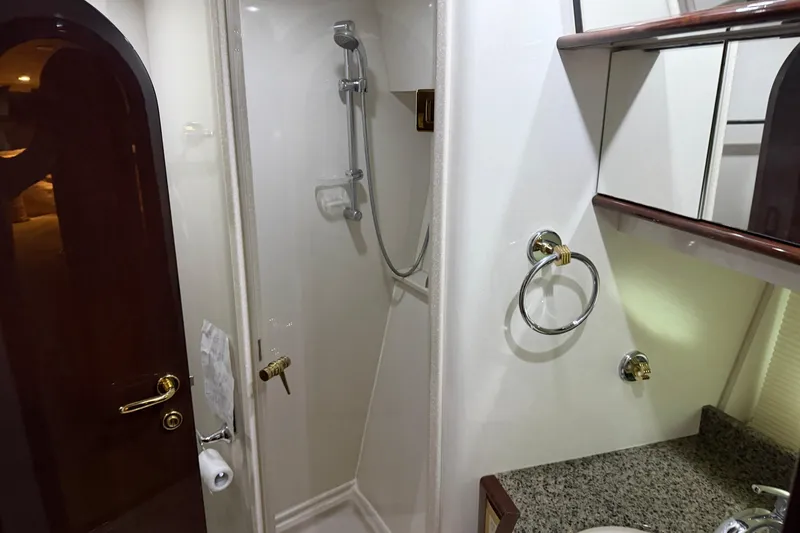 Slide: The Image of Bathroom interior of 2006 Neptunus 56 Flybridge yacht with shower and sink. - 38
