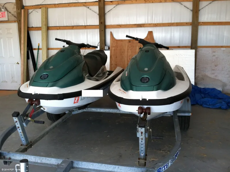 Slide: The Image of Yamaha (2) XL 700 Jet Skis w/Dual Trailer 2002 - 1