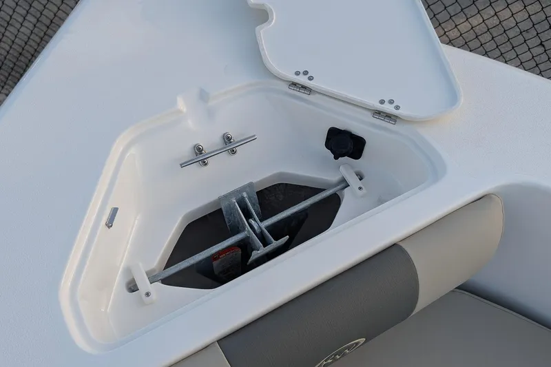 Slide: The Image of Open anchor compartment on 2026 Key West 203 DFS boat. - 20