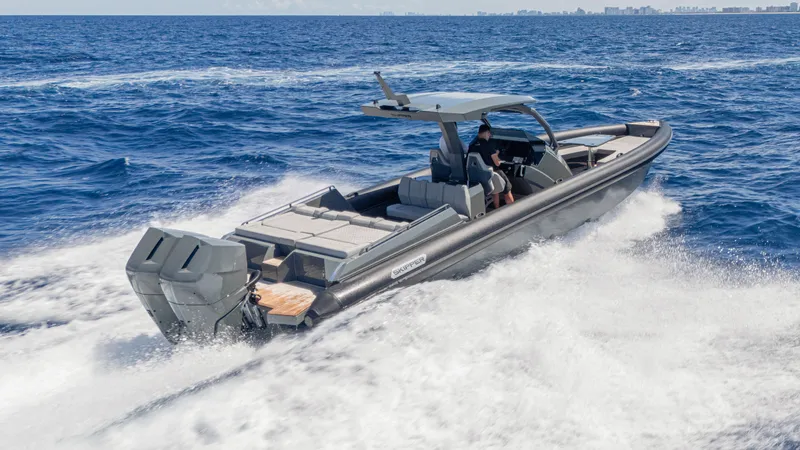 The Image of 2025 Skipper-BSK 38 boat cruising on open sea, showcasing sleek design and powerful performance. - 0