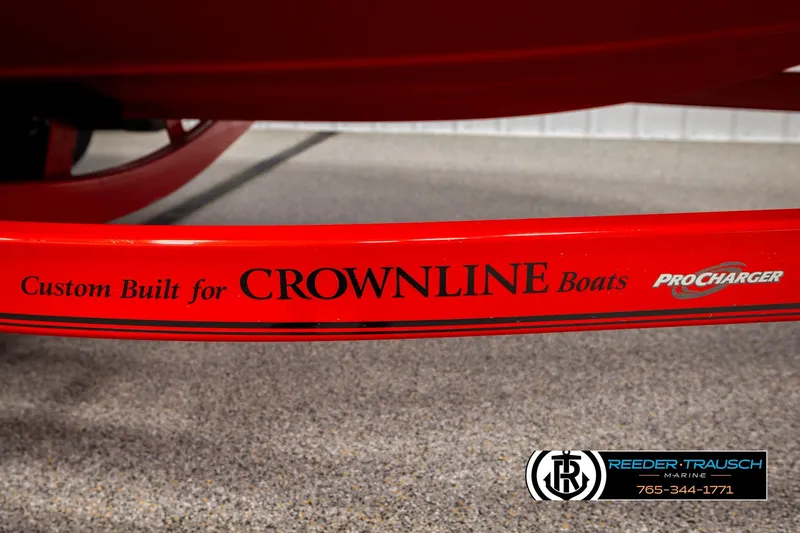 Slide: The Image of Red custom-built trailer for 2005 Crownline 225 LPX boat by ProCharger. - 44