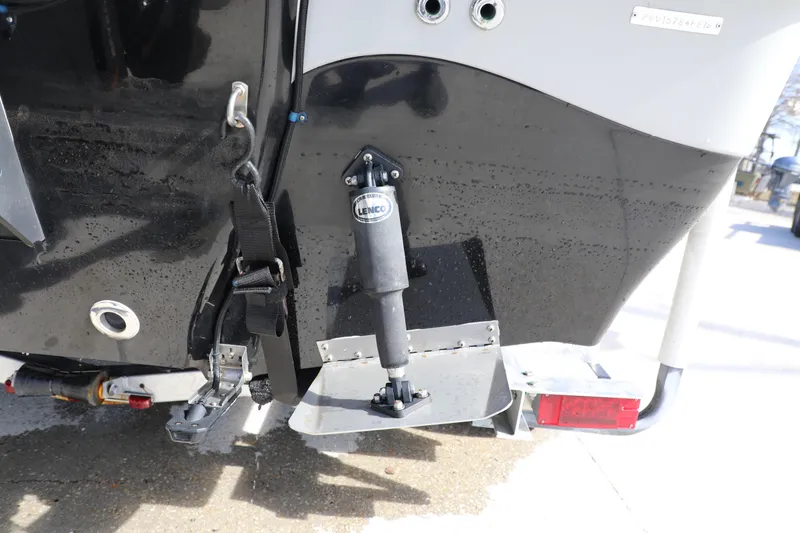 Slide: The Image of Rear view of 2019 BLUEWAVE purebay 220 boat with Lenco trim tab. - 4