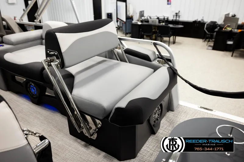 Slide: The Image of Luxurious seating on 2026 Avalon LSZ QLS boat, featuring modern design and comfort. - 34