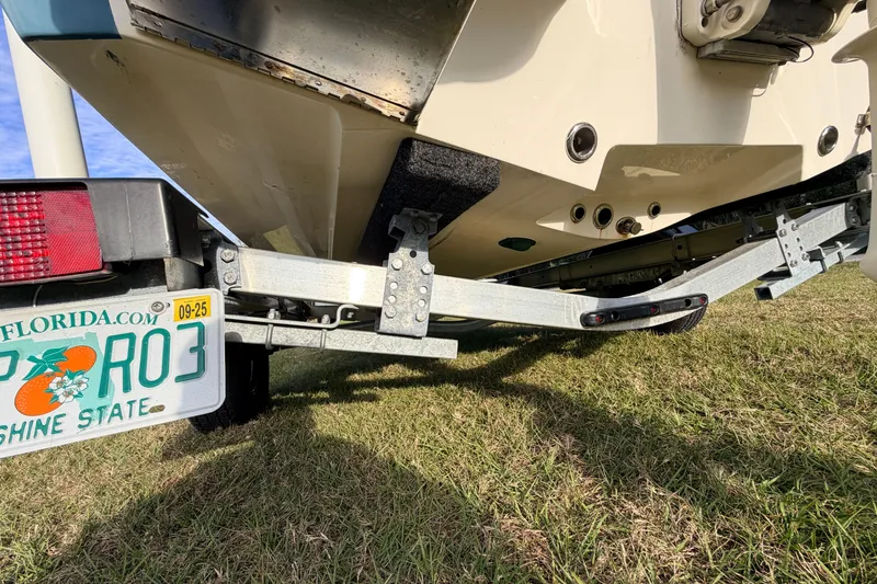 Slide: The Image of 2015 Pioneer 186 Cape Island boat on trailer with Florida license plate. - 16